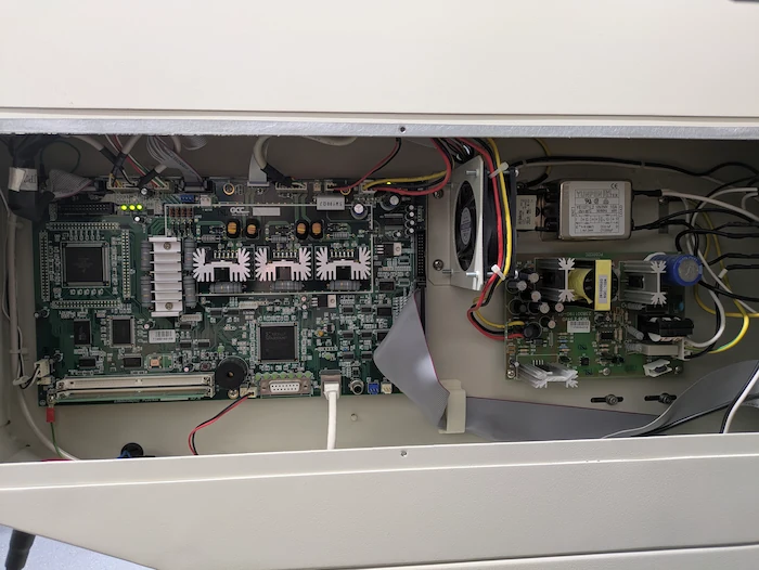 GCC Mercury 3 laser cutter mainboard showing internal components
