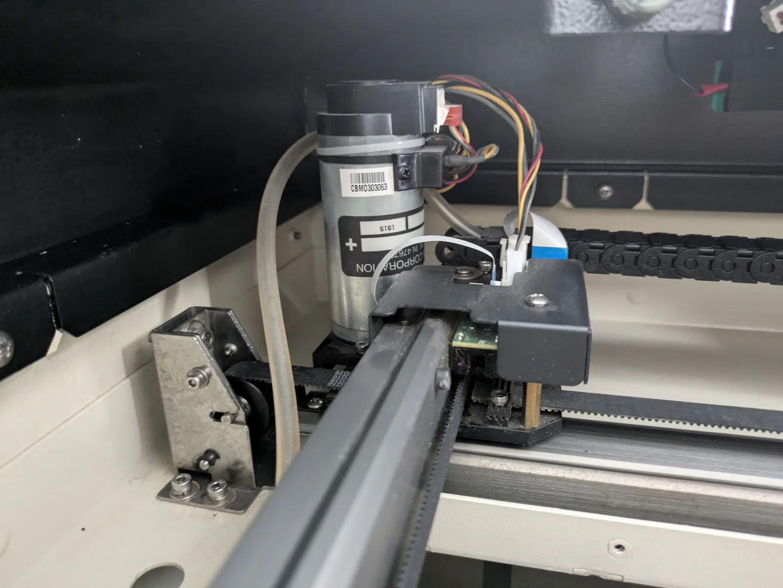 GCC X252 X-axis motor and drive assembly